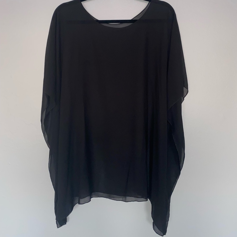 Black Sheer Blouse
